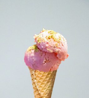 Eggless Rose Petal Ice Cream with Gulkand